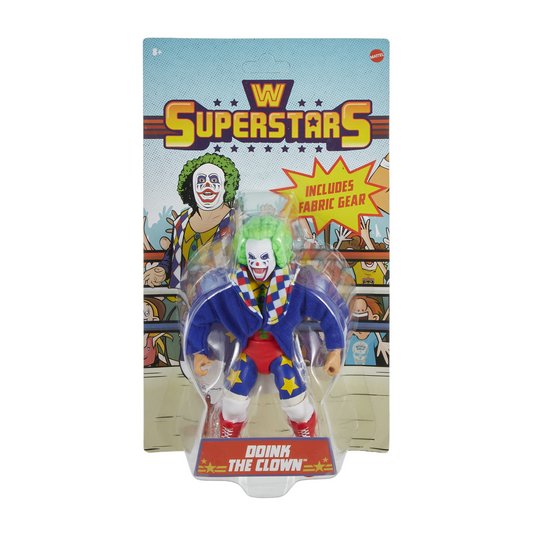 Wwe Superstars Figurine Articulée et Accessoires Doink The Clown